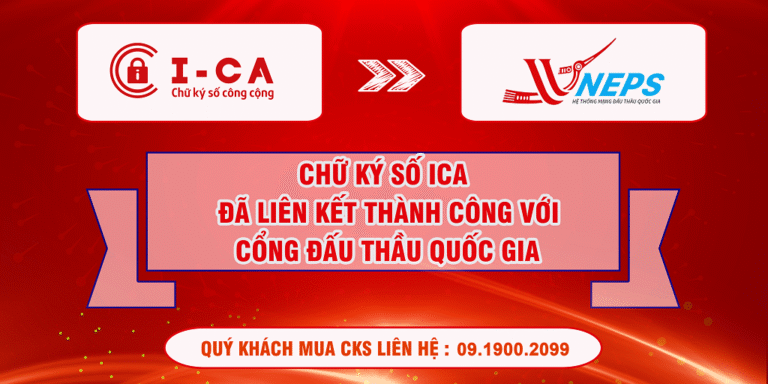 CKS I-CA chính thức liên kết thành công với Cổng đấu thầu quốc gia
