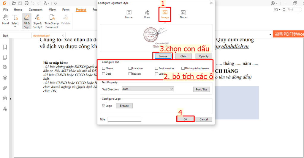 Chèn logo, dấu đỏ lên chữ ký số I-CA