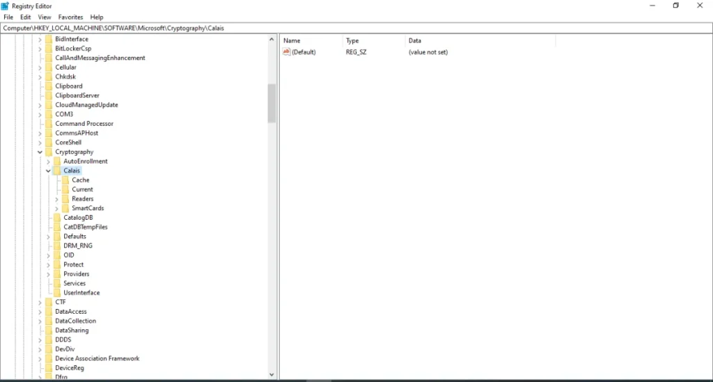 Mở Registry Editor