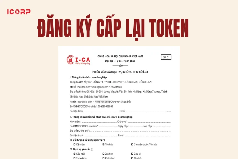 Thủ tục cấp lại USB Token chữ ký số I-CA khi mất, hỏng