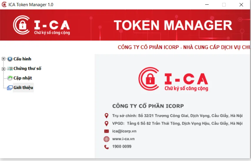 Token I-CA hiển thị bình thường sau khi sửa lỗi